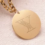 Christian Personalized Initial 'Y' Pendant with Customizable Back