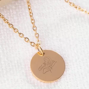 Jesus Embracing Child Pendant with Chain