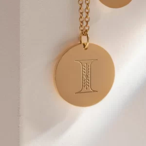 Personalized Initial Faith Pendants