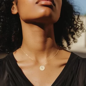 Christian Personalized Initial 'X' Pendant with Customizable Back