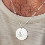 Journey Pendant with Line Art of Jesus Carrying the Cross