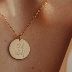 Jesus Caring for Lamb Pendant with Chain