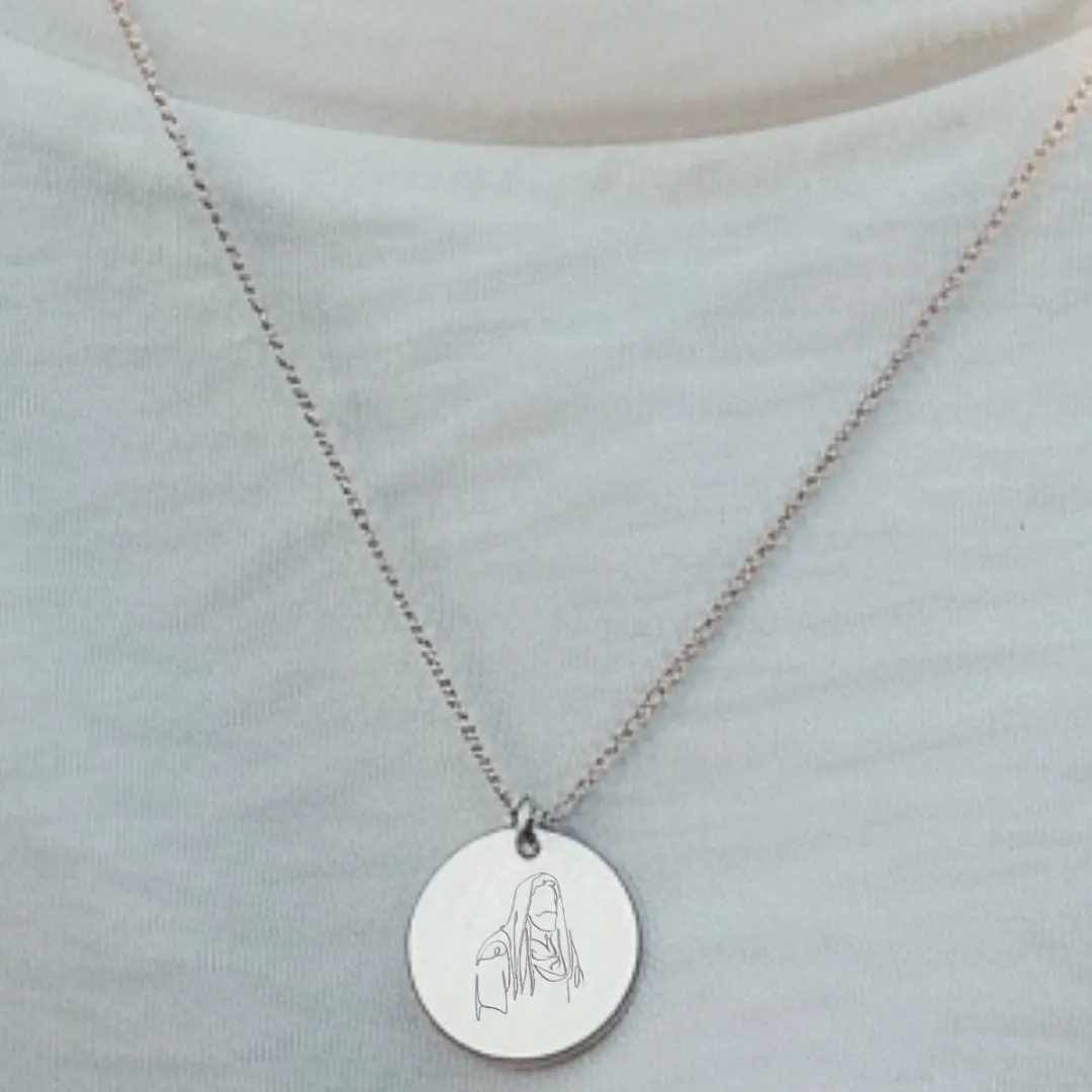 Jesus the Good Shepherd Pendant with Chain