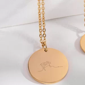 Jesus in the Manger Pendant with Chain