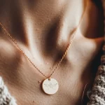 Jesus Line Art Pendant with Outstretched Arms and Chain