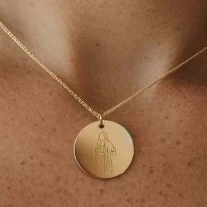 Jesus Offering Peace Pendant with Chain