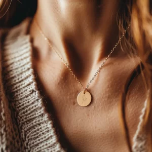 Jesus Holding a Child Pendant with Chain