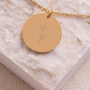 "Touch the Sky" Pendant with Olive Branch Engraving