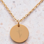 "Cornerstone" Floral Cross Pendant | Hillsong Worship