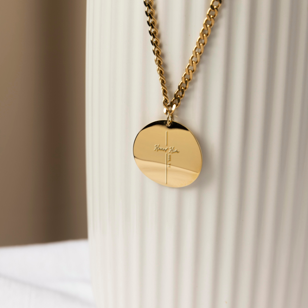 "Honor Him" Pendant with Proverbs 3:9 Engraving