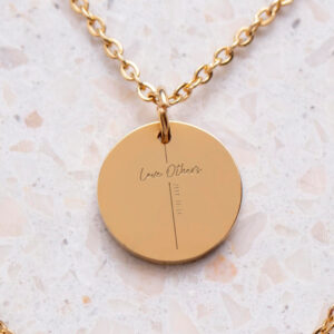 "Love Others" Pendant with John 13:34 Engraving