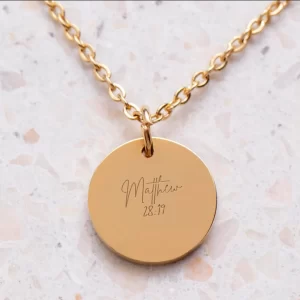 Matthew 28:19 Bible Verse Pendant - Christian Jewelry