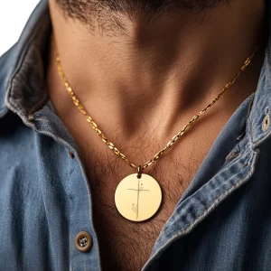 "New Wine" Pendant with Vine Engraving