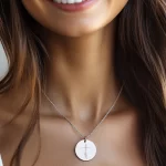 "Praise the Father" Pendant with Lily Engraving