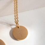 "Reckless Love" Pendant with Floral Cross Engraving
