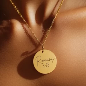 Romans 8:28 Bible Verse Pendant - Christian Jewelry