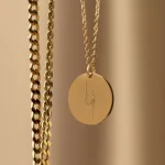 Romans 8:28 Bible Verse Pendant with Hand in Hand Engraving