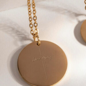 "Show Mercy" Pendant with Luke 6:36 Engraving