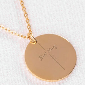 "Stand Strong" Pendant with 1 Corinthians 16:13 Engraving