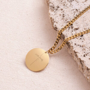 "Walk Humbly" Pendant with Micah 6:8 Engraving