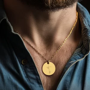 "Who You Say I Am" Pendant with Olive Branch Engraving